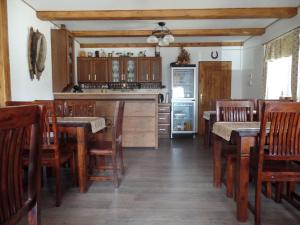 Kuchyň nebo kuchyňský kout v ubytování Penzion u Ungerů