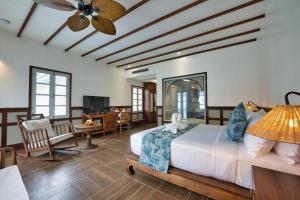 TV a/nebo společenská místnost v ubytování My BanLao Hotel