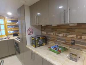 A cozinha ou kitchenette de Hostal Aurora Coronel