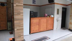 Eldhús eða eldhúskrókur á Darren Hostel