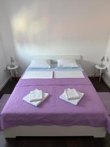 Posteľ alebo postele v izbe v ubytovaní Apartment T&M Zagreb Airport