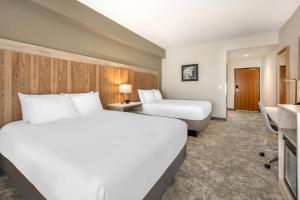Ένα ή περισσότερα κρεβάτια σε δωμάτιο στο Radisson Hotel Pendleton Airport