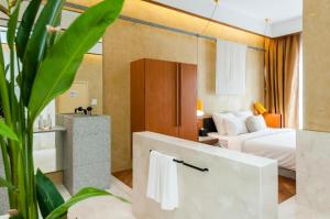 Ένα ή περισσότερα κρεβάτια σε δωμάτιο στο Mozu Hotel SP +176 φωτογραφίες