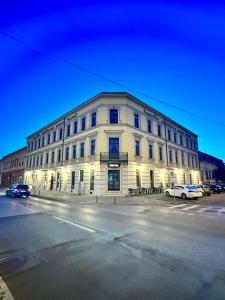 Budova, kde se aparthotel nachází