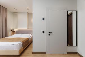 Ліжко або ліжка в номері Jam Apartments Shevchenka