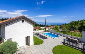an image of a backyard with a swimming pool at Casa Antica - Storia Verde Opatija in Veprinac