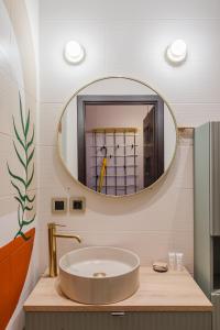 Bilik mandi di Osiedle Batorego Comfy Apartment