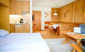 Kuchyň nebo kuchyňský kout v ubytování Faltenbach Ferienwohnungen in Oberstdorf