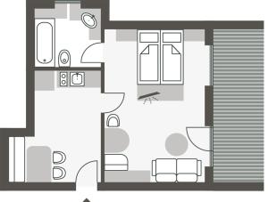 Plán poschodí v ubytovaní Sammer's Rosenchalet