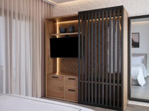 Cama ou camas em um quarto em Kalea Mykonos
