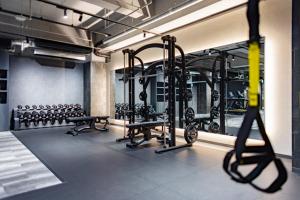 Fitness centrum a/nebo fitness zařízení v ubytování Seaside Hotel Maiko Villa Kobe