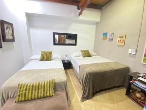 Postel nebo postele na pokoji v ubytování Apartarstudio muy bien ubicado, cercano a todo!!