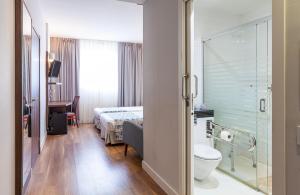 Koupelna v ubytování Hotel Olympia Universidades