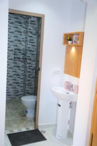 Ένα μπάνιο στο The Blue Pearl Apartment 1