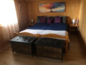 Postel nebo postele na pokoji v ubytování Chalet Mex 15
