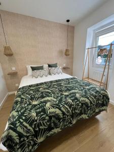 Postel nebo postele na pokoji v ubytování Casa Batel a 100m da praia