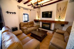 Et opholdsområde på Villasecre Casa Rural