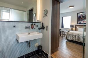 Voodi või voodid majutusasutuse Hotel Svanen Billund toas