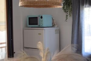 Kuchyň nebo kuchyňský kout v ubytování Platamon Boho Apartment- Με θέα την θάλασσα