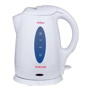 a white electric kettle with a blue handle at The Blue Haze Weligama in Weligama