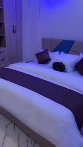 Postel nebo postele na pokoji v ubytování Stylish getaway Lagos