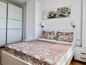 Letto o letti in una camera di Ionian Sea View Apartment