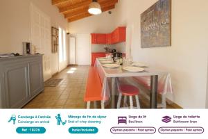 Η κουζίνα ή μικρή κουζίνα στο Maison pour 10 avec jardin près de la mer +37 φωτογραφίες