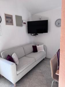 TV a/nebo společenská místnost v ubytování apartmani Mandic
