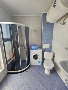 Koupelna v ubytování Odisei Large Studio