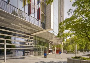 a rendering of the entrance to the park plaza building at Park Plaza London Westminster Bridge in London