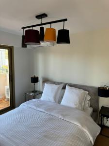 Postel nebo postele na pokoji v ubytování Appartement L'ECRIN DES EMPEREURS