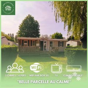 una rappresentazione di una casa in un cortile di Location de Mobilhomes 3 Chambres, camping 3 étoiles a Ivry-la-Bataille