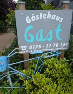 Certifikát, hodnocení, plakát nebo jiný dokument vystavený v ubytování Gästehaus Gast