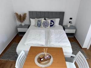 Postel nebo postele na pokoji v ubytování Vila Herta - Escape