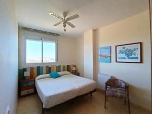 Posteľ alebo postele v izbe v ubytovaní AyF VISTAS A LA PLAYA MORRO DE GOS Y WIFI