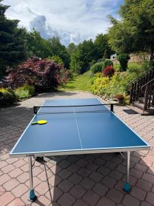 Stolní tenis v ubytování Villa Beskidzka 100 - SAUNA & BALIA z Jacuzzi Widok na góry i jezioro żywieckie nebo okolí