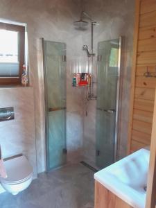 Koupelna v ubytování Domek w dolinie ciszy Pieniny + 17 fotografií