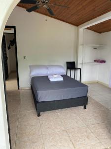 Postel nebo postele na pokoji v ubytování Finca El Paraíso
