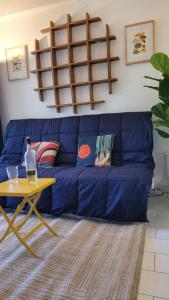 Χώρος καθιστικού στο House 2p with swimming pool in La Grande-Motte