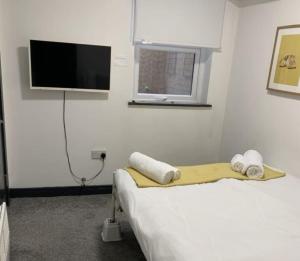 TV a/nebo společenská místnost v ubytování 1BR Urban Retreat in Central Sunderland