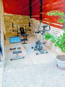 Fitness centrum a/nebo fitness zařízení v ubytování Apartments with balcony and with large free parking House Oliver