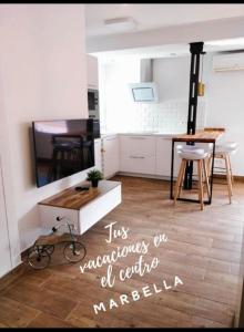 Apartamento centro Marbella廚房或簡易廚房