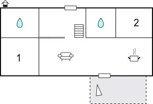 ビンメルビューにあるTwo-Bedroom Holiday Home In Vimmerbyの電子の数を示す実験装置の概略図