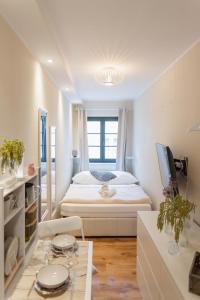 Postel nebo postele na pokoji v ubytování Ferienwohnung Baltic