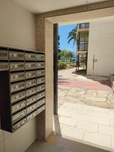 a building with lockers on the side of a building at Lorena in Salou