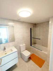 Koupelna v ubytování Seven house