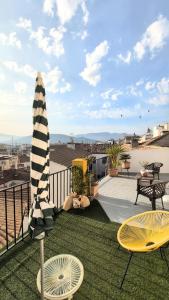 A balcony or terrace at Los Caňos II - Calm Home - Option cheap parking