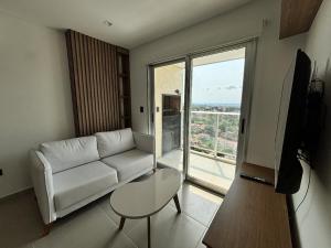 TV a/nebo společenská místnost v ubytování Molas tower 11E
