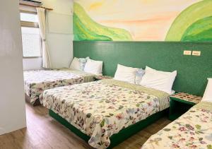 Voodi või voodid majutusasutuse Country Kos Hostel toas