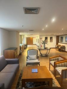 Гостиная зона в Hotel Vila Mariana Ibirapuera Com Garagem 409